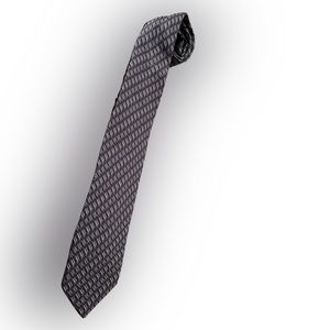 😎 Valentino Cravatte blue patterned Italian silk tie in excellent condit…